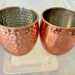 Moscow Mule Coffee Mug Cup Drinking Hammered Copper Brass 18oz